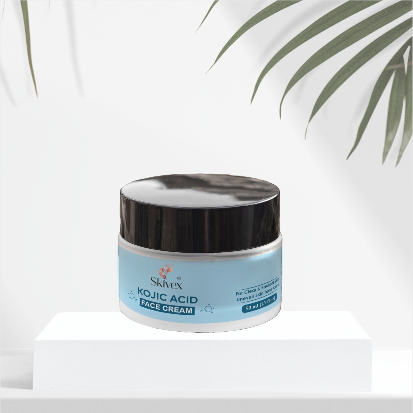 Kojic Acid Face Cream with Niacinamide & Alpha Arbutin for Hyperpigmentation, Dark Spots & Brightening – 50ml | Skivex