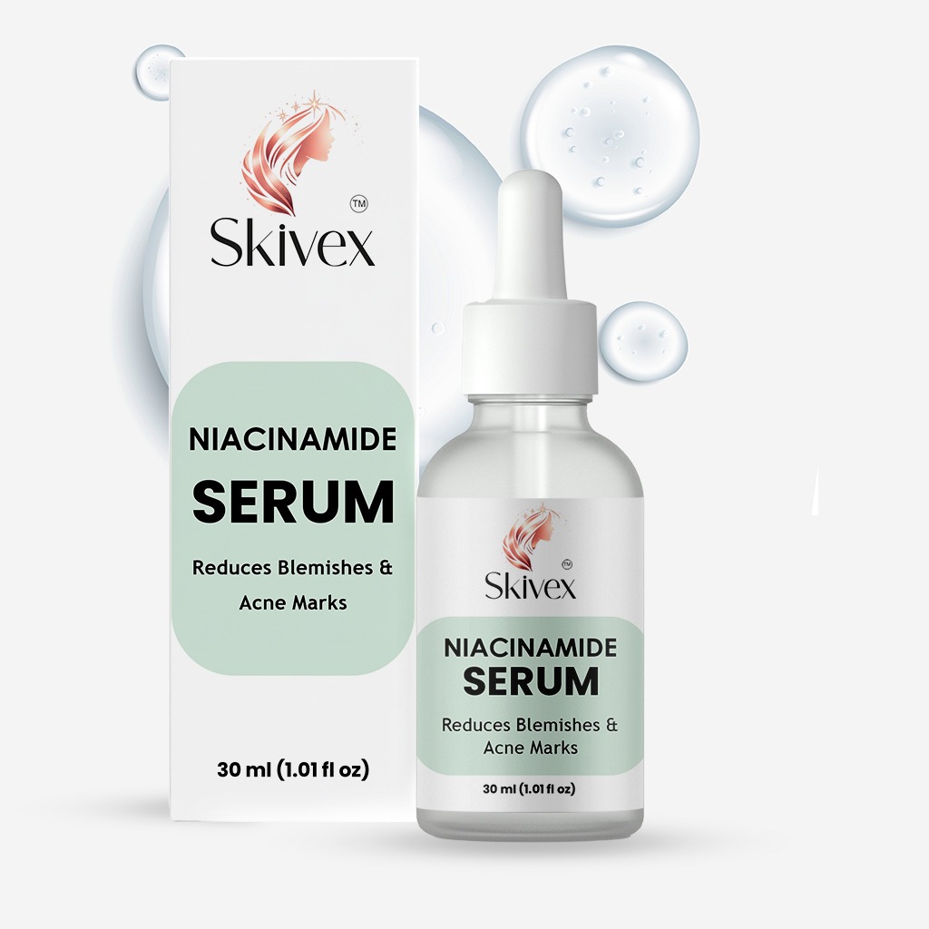 Niacinamide Serum for Acne Marks, Blemishes & Hyperpigmentation – Oil Control & Skin Brightening 30ml | Skivex